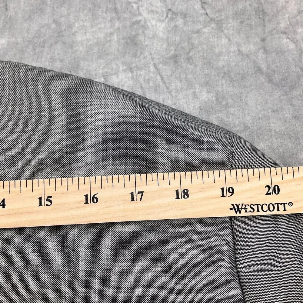 Pronto Uomo Blazer Men 44XLong Gray Double Vent Classic Career‎ Suit Jacket Wool